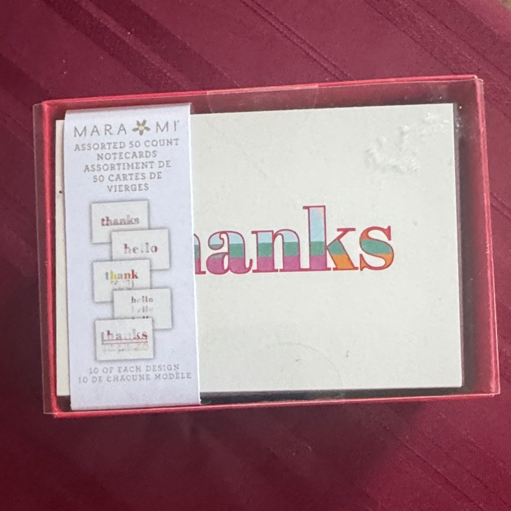 NEW Boxed Thank You Cards - set of 50 cards and envelopes